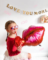 Scallop Edge Heart Sunglasses
