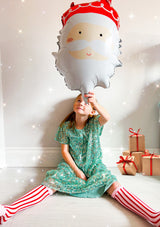 Candy Stripe Lace Top Knee High Socks