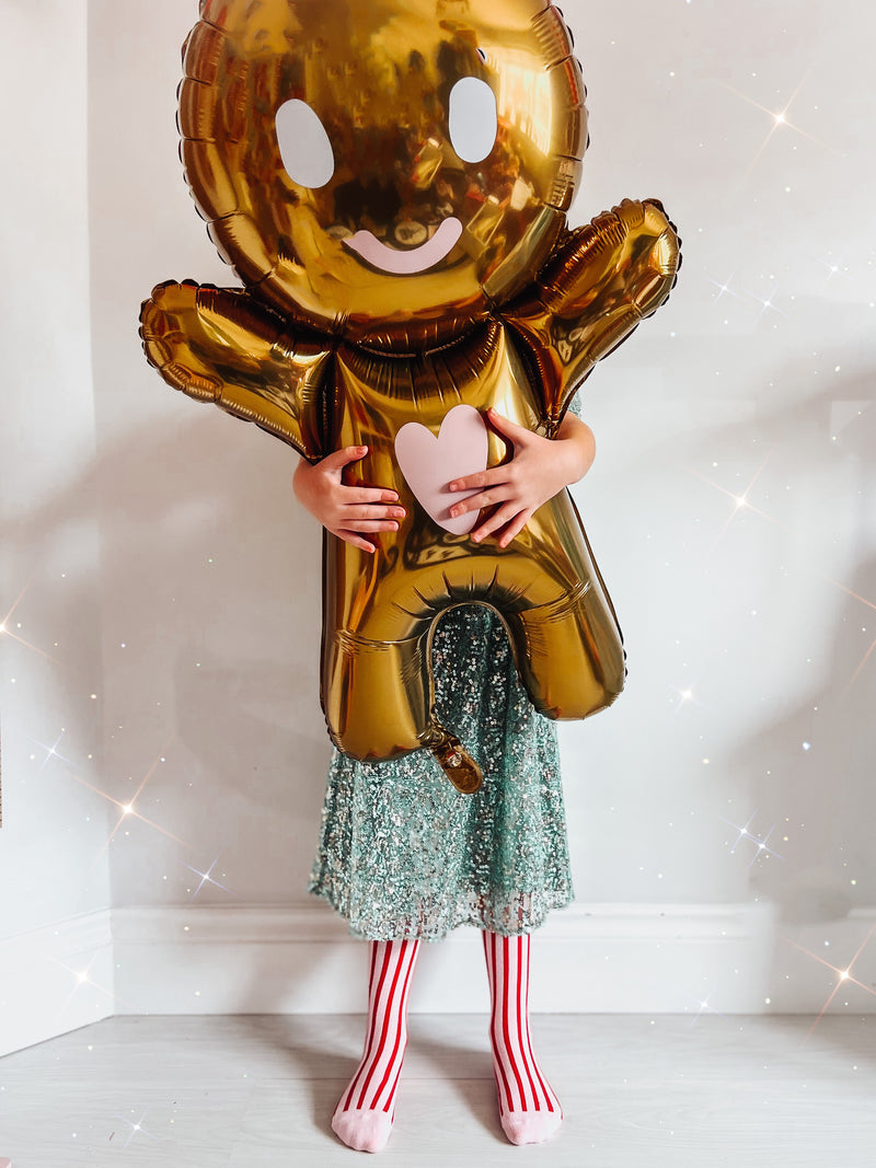 Gingerbread Man Foil Balloon
