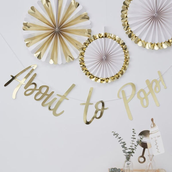 About to Pop Letter Banner