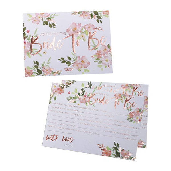 Bride to Be Advice Cards 10pk
