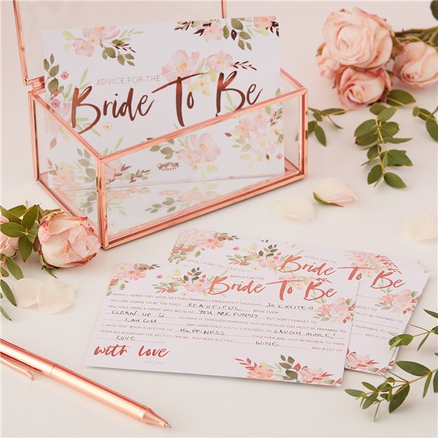 Bride to Be Advice Cards 10pk