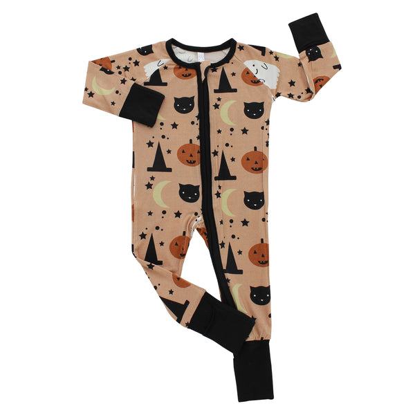 Trick or Treat Bamboo Baby Footie Pajamas