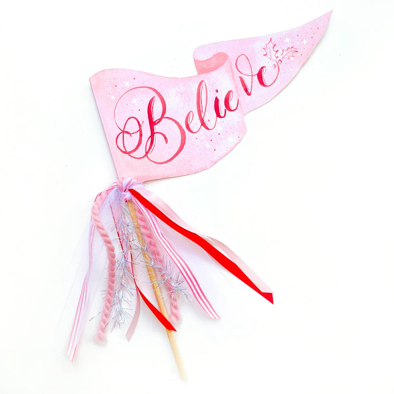 Believe Christmas Party Pennant