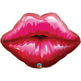 Big Red Kissy Lips Foil Balloon 30"