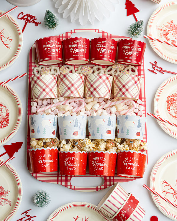 Red Cookies Food Cups