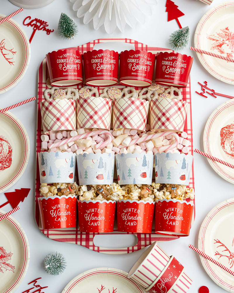 Red Cookies Food Cups