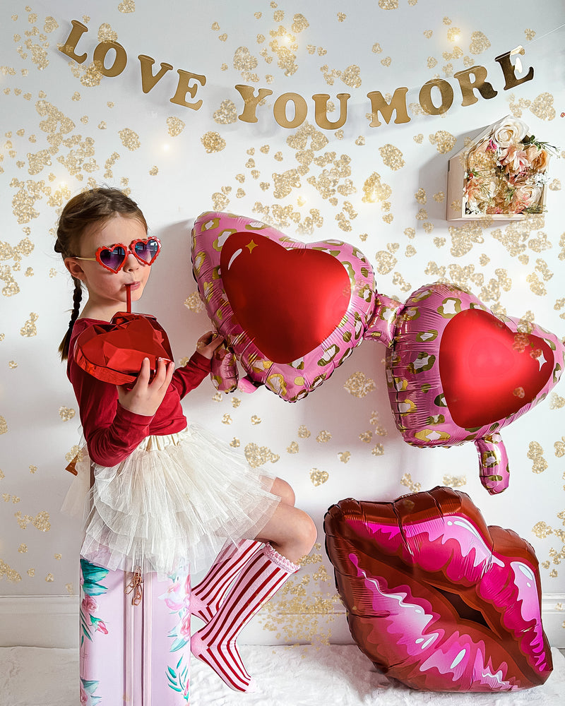 Candy Stripe Lace Top Knee High Socks