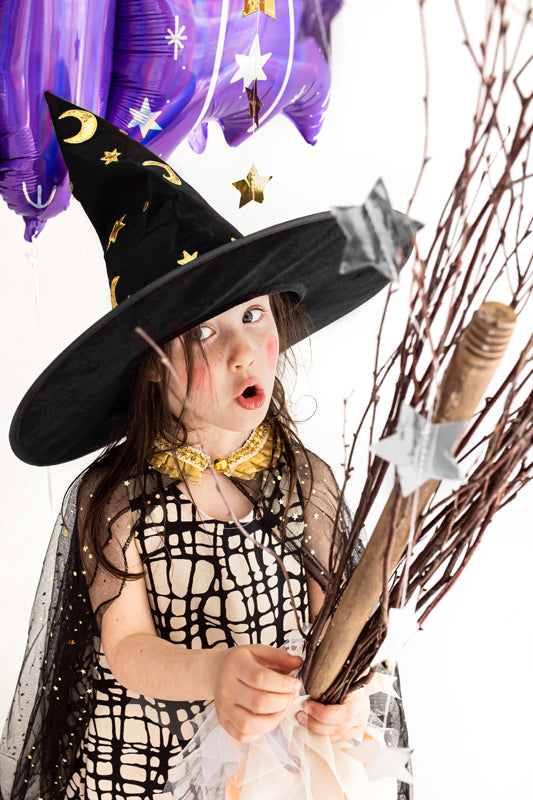 Stars and Moons Witch's Hat