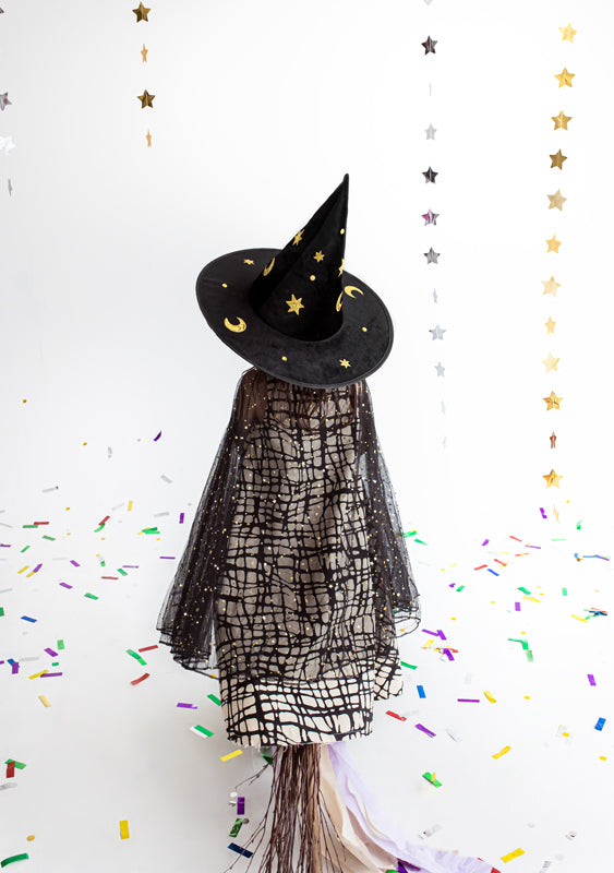Stars and Moons Witch's Hat