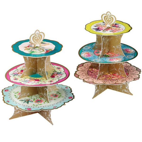 Vintage Tea Party Cupcake Stand