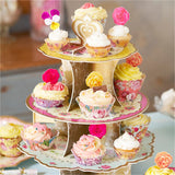 Vintage Tea Party Cupcake Stand