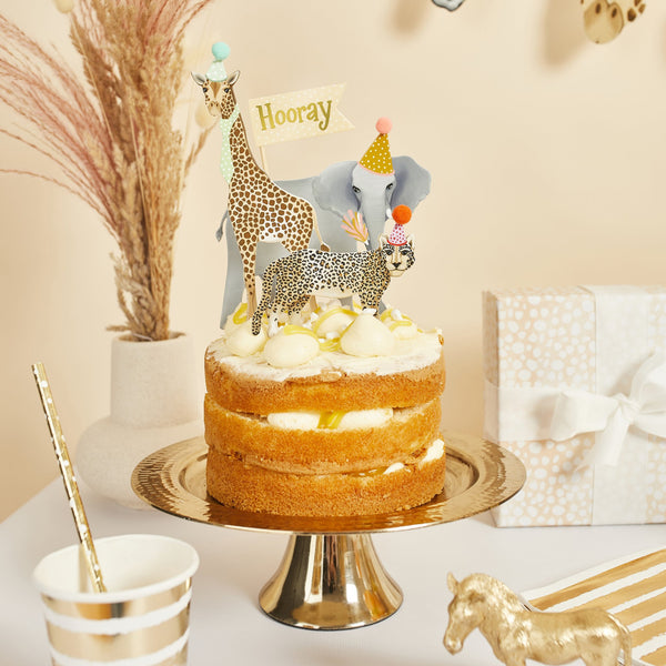 Safari Party Animal Cake Topper Set