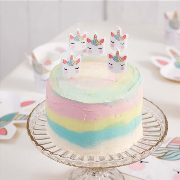 We Heart Unicorn Shaped Candles