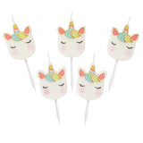 We Heart Unicorn Shaped Candles