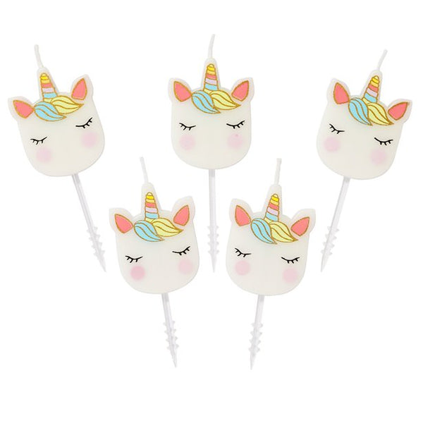 We Heart Unicorn Shaped Candles