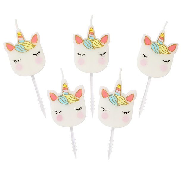 We Heart Unicorn Shaped Candles