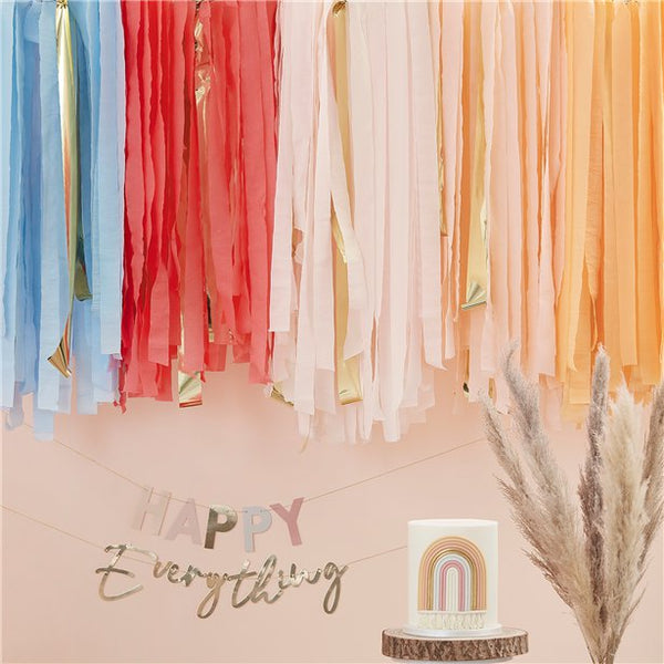 Boho Rainbow Ceiling Streamers