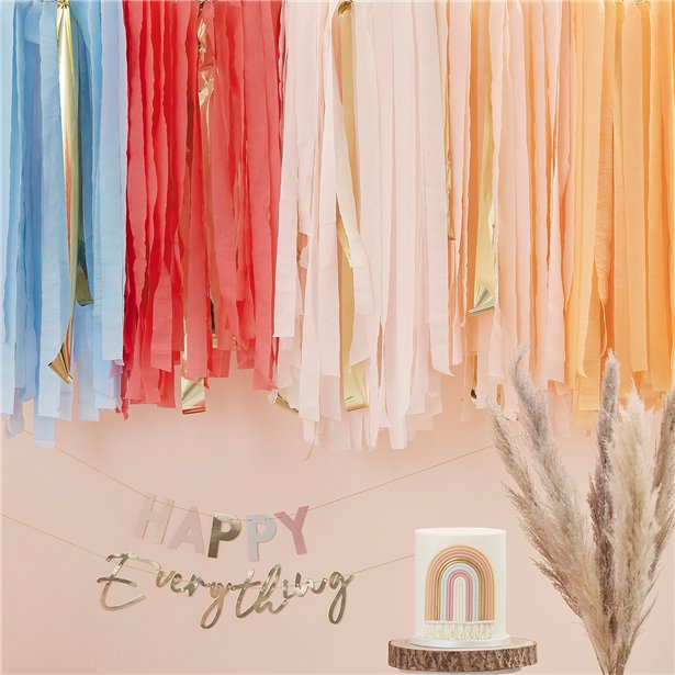 Boho Rainbow Ceiling Streamers
