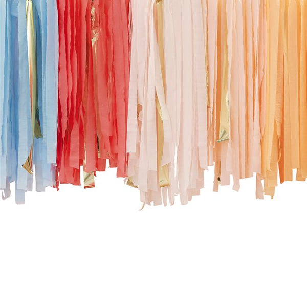 Boho Rainbow Ceiling Streamers