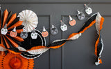Halloween Vintage Crepe Paper Banner