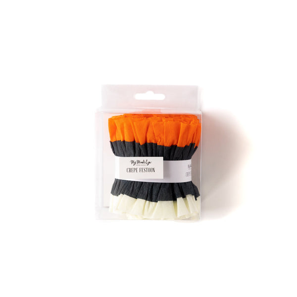 Halloween Vintage Crepe Paper Banner