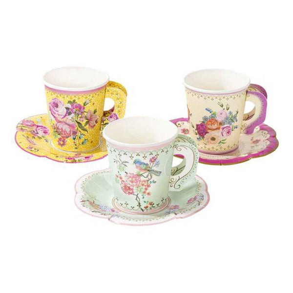 Vintage Paper Teacups Mix