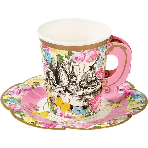 Truly Alice Cup Saucer Set 12pk