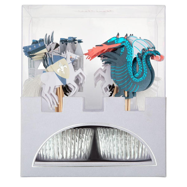 Dragon and Knights Cupcake Kit