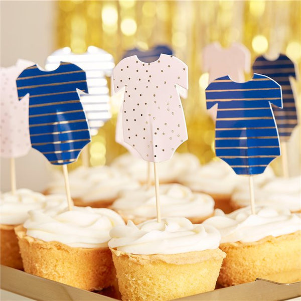 Gender Reveal Cupcake Toppers 12pk