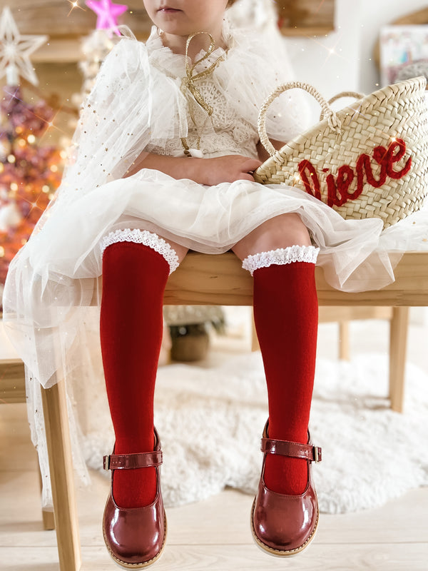 Santa Baby Knee High Socks