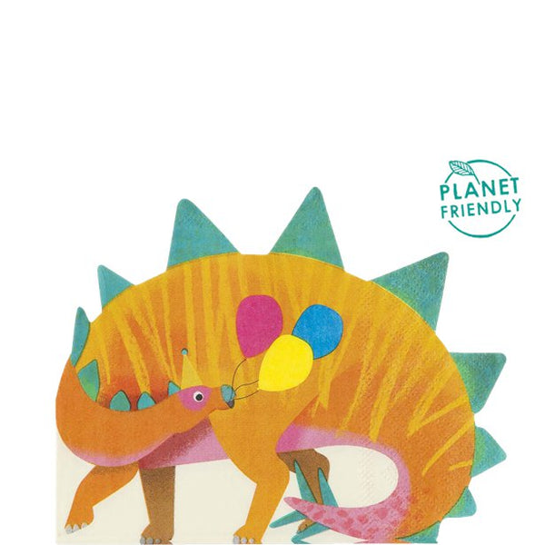 Little Dino Shaped Napkins