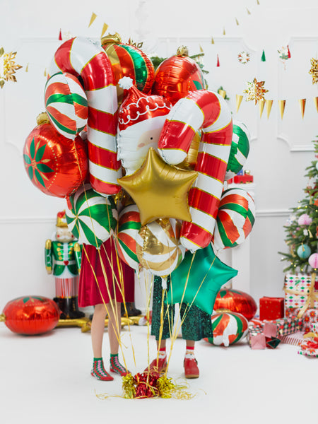 Candy Cane Foil Balloon