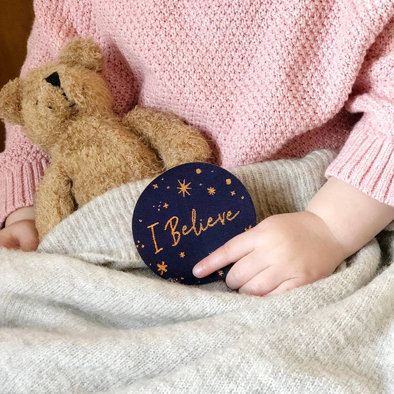 I Believe Iron On Woven Fabric Patch