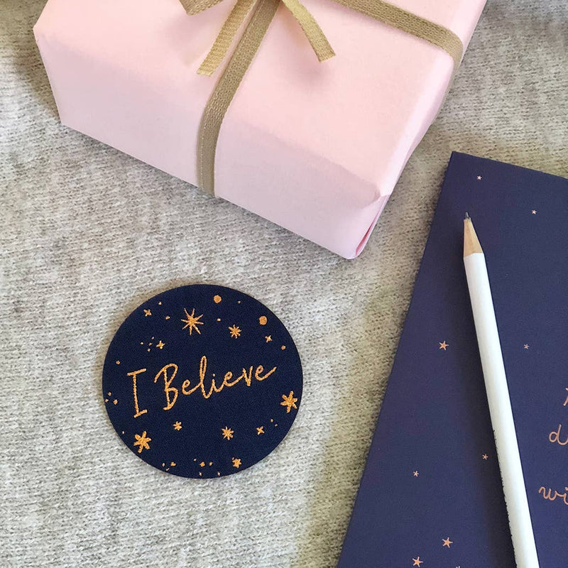 I Believe Iron On Woven Fabric Patch