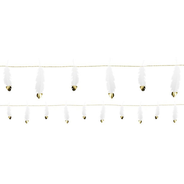 Lovely Swan White Feather Garland