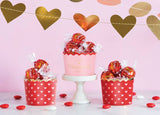 Foiled Hearts Treat Cups