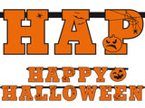 Orange Happy Halloween Banner