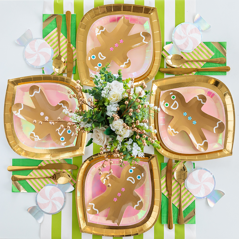 Gingerbread Men Dessert Plates