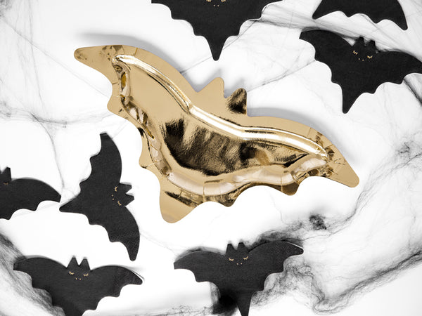 Gold Paper Bat Plates