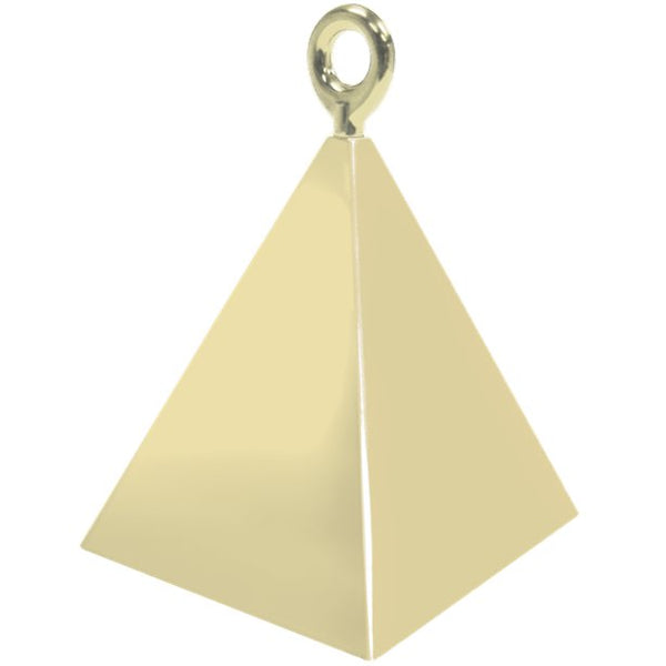 Soft Gold Pyramid Balloon Weight