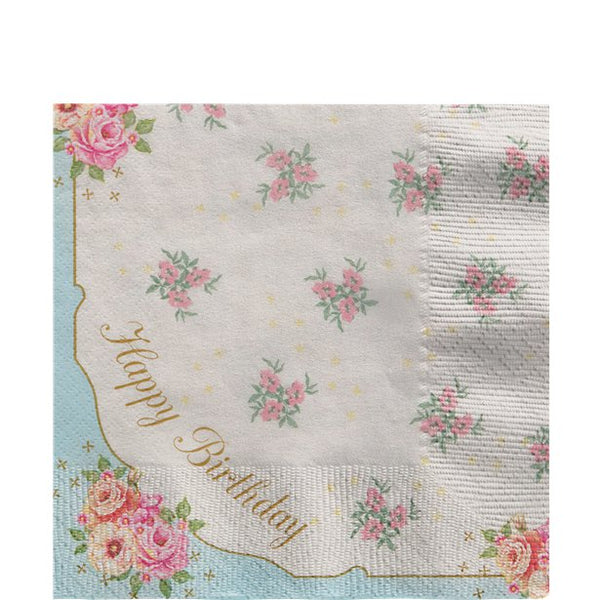 Vintage Happy Birthday Napkins