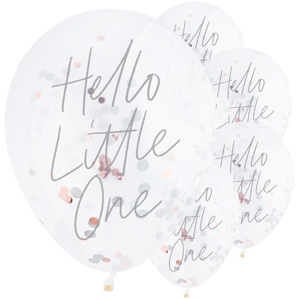 Hello Little One Confetti Balloons