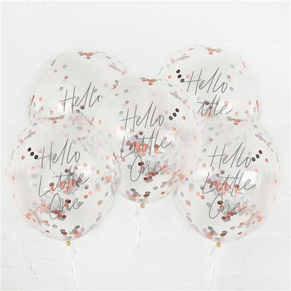 Hello Little One Confetti Balloons