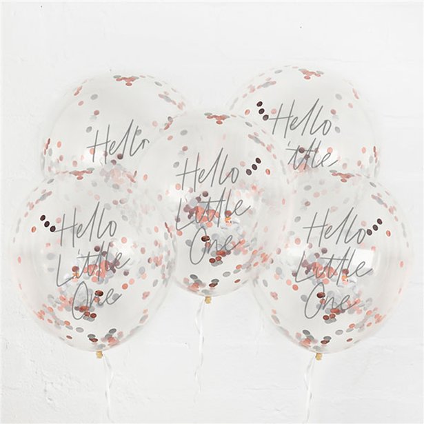 Hello Little One Confetti Balloons