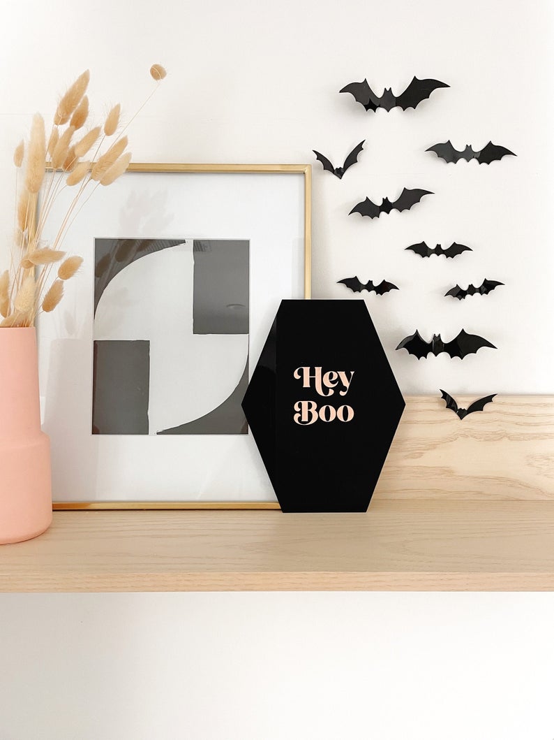 Hey Boo Acrylic Sign