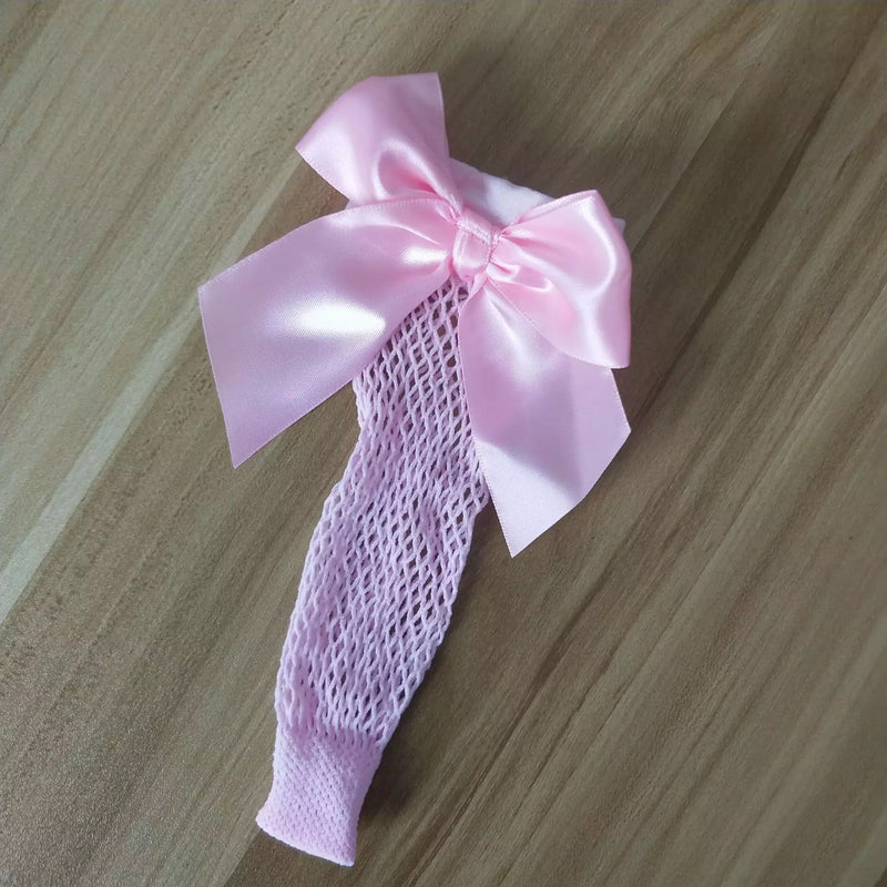 Fishnet Socks with Bows