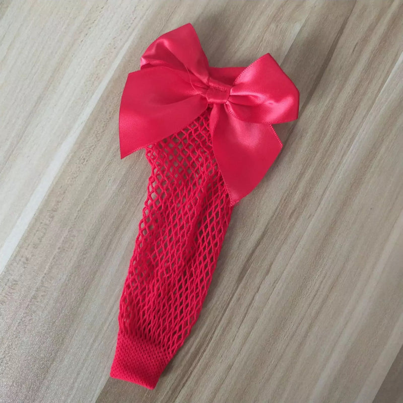 Fishnet Socks with Bows