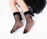Fishnet Socks with Bows