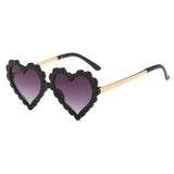 Scallop Edge Heart Sunglasses